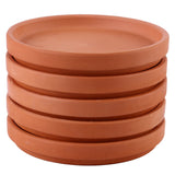 HOOWIFFY Chocolate Red Clay Flower Pot Tray for Indoor Outdoor Use 5Pcs V1189-WXFWAL-20260326-02674