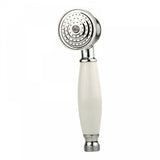 Complete bathroom shower head, anti-limescale shower head with ceramic handle, silver shower head, V1189-LC-LY-00123