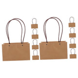 10 pcs Kraft Flower Gift Bag Floral Bouquet Tote Carrier Bag Flower Wrapping Bag with Handle V1366-AZ2-W-13645