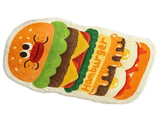 Cute Absorbent Mat Cartoon Pattern Slip Resistant Comfortable Wrapped Edges Area Pad for Bedroom V1294-YM0703-3117230045412