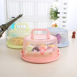 Portable Cupcake Carrier Food Preservation Boxwith Handle Transparent Cake Box V1294-YM0717-10125112