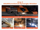 MIG Welder, 160A Synergic Mig Welding Machine, 4-in-1 Gas MIG/Flux Core MIG/Stick/Lift TIG V952-MIGYXHJ4H1165KC80V3