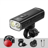 Bicycle Headlight with Taillight Black V728-OBA1005007646259629