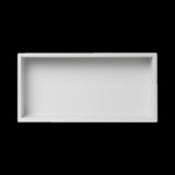 641 x 336 x 101mm Shower Niche Single Shelf Organizer No Tile Needed in White V63-900721
