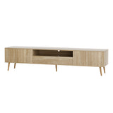 Artiss Entertainment Unit Alex TV Cabinet Storage Drawers 200CM FURNI-L-CT01-TV200-WD-AB