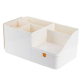Drawer Type Desk Storage Box Book Stand Stationery Remote Control Holder for Home Desktop V1294-YM0721-3117210036011