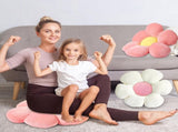 4 Pcs Flower Floor Pillows Cute Plush Flower Throw Pillows Daisy Floor Seat Cushion Chair Pads for V1258-DP02-WO-46