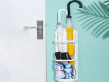 Wall Mounted Umbrella Stand Rack Punching Free Umbrella Holder with Removable Drip Tray for V1294-YM0716-3117220148911