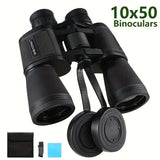 10x50 HD Binoculars - Wide Angle Large Eyepiece - Night Vision for Birdwatching Hiking Concerts V1232-WYJ003