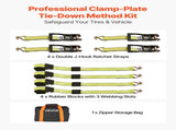 Wheel Chock Tie-Down Kit, Deck-Style Trailer Tie Down Strap, Car Tie Down Kit with J-Hook, Break V952-CLJGTJ2JBXJX0SH2A001V0