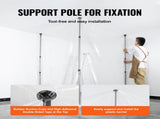 Dust Barrier Poles, 10 Ft Barrier Poles, Dust Barrier System with 4 Telescoping Poles, Magnetic V952-FCPZYCY410FTSUBC3V0