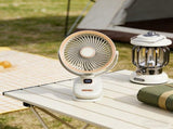 Rechargeable Portable Fan, 10000mAh Air Circulation Fan with LED Light, Wall Mounted Desktop Fan, V1366-AZ2-W-23355