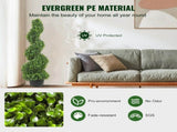 Artificial Topiaries Boxwood Trees, 7.6cm Tall Faux Topiary Plant Outdoor, All-year Green V952-HYMRGXJS36YCLY992V0