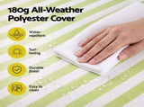 Gardeon Outdoor Chaise Lounge Cushion Lounge Chair Pad Sunbed Mattress Green OLC-LOUNGE-STP-GN