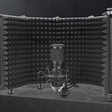 5-Panel Microphone Isolation Shield Studio Mic Sound Absorbing Foam V1263-JX-6980