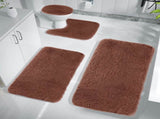 Chmadoxn Solid Color Bathroom Rugs Sets, 3 Piece Ultra Soft Non-Slip Bath Rugs and Mats Set, Super V1189-WXFWAL-20260326-01765