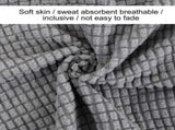 Square Ottoman Cover Stretch Jacquard Polyester Slipcover With Elastic Non Slip Band For Living Room V1237-ZY-807-207