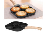 4-Hole Non-Stick Frying Pan, Egg & Pancake Cooking Pan, Induction & Gas Cooker V1263-JX-2986