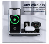 Zureze 4-in-1 Clock Wireless Charger Stand V1263-JX-5006