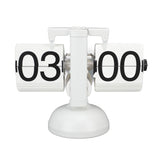 Flip Clock Large Number Battery Powered 304 Stainless Steel Tabletop Retro Flip Clock for Home V1294-YM0710-3115230112011