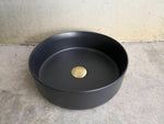 2023 Matte Black matte white matte Pink Green Gold Copper Round 360 mm Dia top counter basin V549-360MB