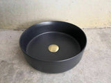 2023 Matte Black matte white matte Pink Green Gold Copper Round 360 mm Dia top counter basin V549-360MB