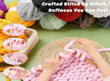 8 Pack Chunky Chenille Yarn Crocheting 30.6 Yards, 7.7oz, Super Bulky, Soft Fluffy Plush Yarn V1258-DP02-C-671