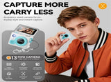 Sized Double Lens Camera with 32GB Memory Card, Green
Double Lens Miniature Thumb Camera with V1107-CS-MZJSDHHY14