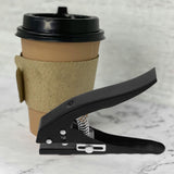 Precise Single Hole Punch Tool for Catering Plastic Cup Lids in Black V1192-AZ-W-22299