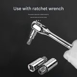 10-Piece M-Type Spline Bit Socket Set - Chrome Steel, Polished & Quenched for Durability with V888-ELOSUNG35749