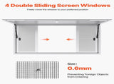 Concession Window 1524x915 mm, Aluminum Alloy Service Window for Food Truck, Up to 85 Degrees Stand V952-SCFWCK6036YCSVAAR001V0