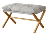 Foot Stool Foldable X Leg Modern Multifunctional Foot Rest with Soft Cushion for Living Room Bedroom V1294-YM0710-3116230019012