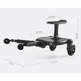 Baby Jogger Glider Board 2 in 1 Kid Stroller Board with Dismountable Seat AU black wheel V201-BABY0001BL8AU