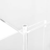 3 Tier Small Acrylic Side Table Clear Small Nightstand Bedside Table for Home Living Room Bedroom V1294-YM0901-3116240026911