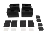 4 PCS 4in L Shaped Anti Vibration Pads Rectangular Non Slip Foot Pad Bed Risers for Washing Machine V1294-YM0716-3117220169211