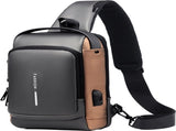 Shoulder Bag - Crossbody Bag - Men's and Women's - Waterproof - Anti-Theft - USB Port V1188-MS-313-0050