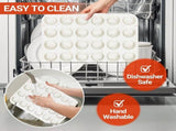 Silicone Mini Muffin Pan 24 Cups & Silicone Muffin Pan Regular Size 12 Cups V1258-DP02-C-34