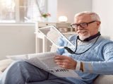 Magnifying Glass with Light Rechargeable Hands Free Full Page Reading Magnifier with Neck Hanging V1366-AZ2-W-14671