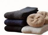 SUGARMOM 5-Pack Unisex Thick Knitted Cotton Socks - 100% Pure Cotton Solid Color Mid-Calf Length V1189-WXFWAL-20260319-00128