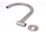 Brushed Nickel Round Gooseneck Arm Faucet Water Outlet Wall Mount Bathtub Spout V1233-SP913BS