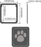 Pet Screen Door Sliding Screen Dogs Door with Magnetic Flap Lock Automatically for Medium Large Dogs V1259-DP01-A-2802