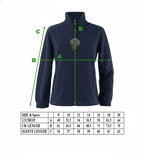 Womens Polar Fleece Full Zip Jumper Jacket Winter Warm in Navy Blue V563-PFFZW49-8