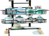 CARLA HOME Over the Door 3-tier Shower Caddy Organizer Shelf with Hooks for Bathroom V178-36182