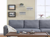 Invisible Floating Bookshelf - Modern White Wall Mount Metal Shelves for Room, Bedroom Bookcase, V1259-DP01-A-3157