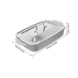 1Set Stainless Steel Fish Roasting Pan Deep Plated Silver Oven Baking Tray V1366-AZ2-W-14154
