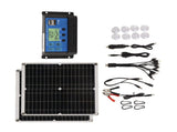Solar Panel Kit 50W Solar Panel 60A Solar Charge Controller Set with 2 USB Output for RV Camping V1294-YM0703-3114230036511