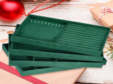 Jewelry Tray, 4 Set of Stackable Jewelry Display Tray, Velvet Jewelry Organizer, Storage Box for V1258-DP02-C-3236