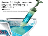 Blue High-Pressure Toilet Plunger with Vacuum Seal Powerful Drain Unclogger for Toilets, Sinks & V888-ELOSUNG43797