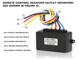 X-BULL Winch Solenoid Relay Wiring Controller 500A 12V and 150ft Wireless Remote V211-AUEB-XBWP005WP013