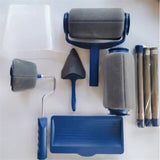 7-piece Paint Roller Set with Fillable Roller and Edger - Leak Proof Wall Painting Kit, Tray and V888-ELOSUNG56295